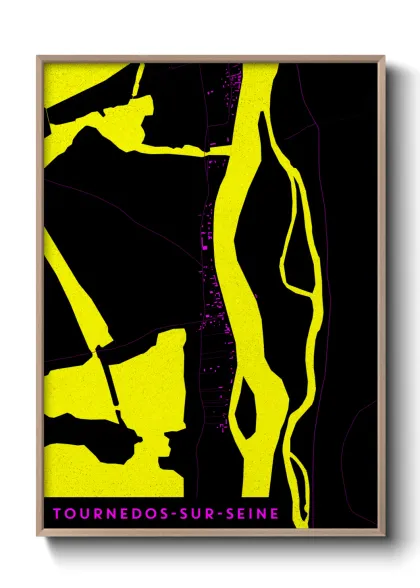 Une affiche de carte sur Tournedos-sur-Seine