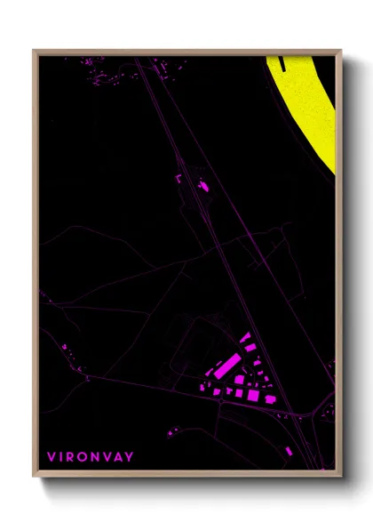 Une affiche de carte sur Vironvay