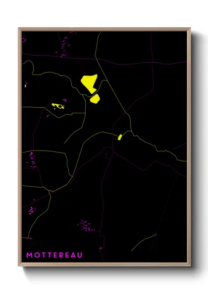 Une affiche de carte sur Mottereau