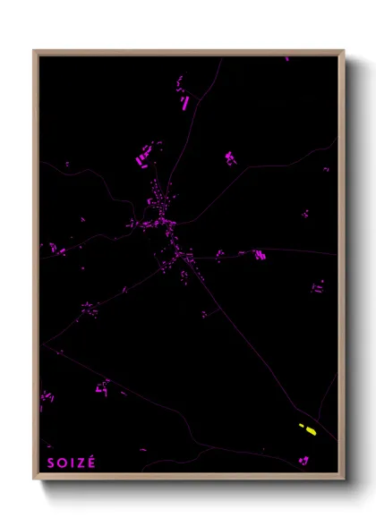 Une affiche de carte sur Soizé