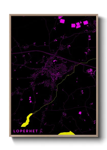 Une affiche de carte sur Loperhet