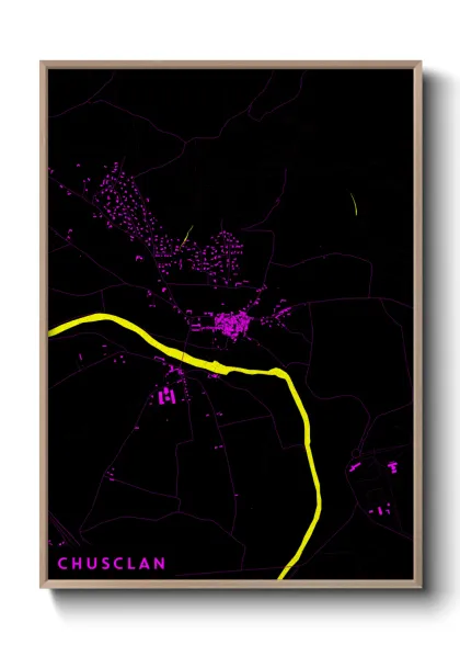 Une affiche de carte sur Chusclan