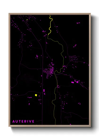 Une affiche de carte sur Auterive