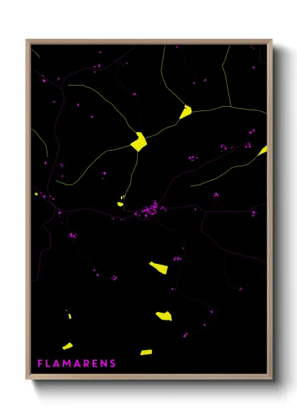 Une affiche de carte sur Flamarens
