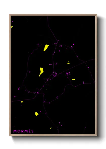 Une affiche de carte sur Mormès