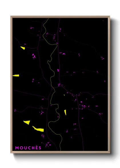 Une affiche de carte sur Mouchès