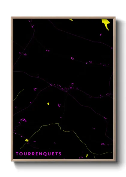 Une affiche de carte sur Tourrenquets