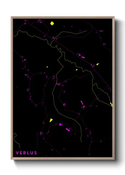 Une affiche de carte sur Verlus