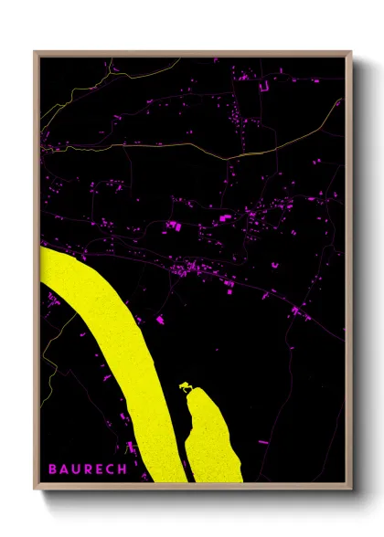 Une affiche de carte sur Baurech