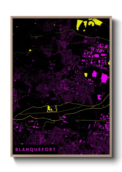 Une affiche de carte sur Blanquefort