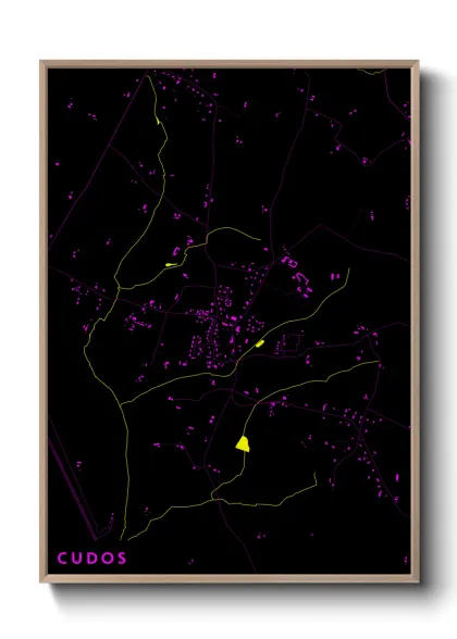 Une affiche de carte sur Cudos