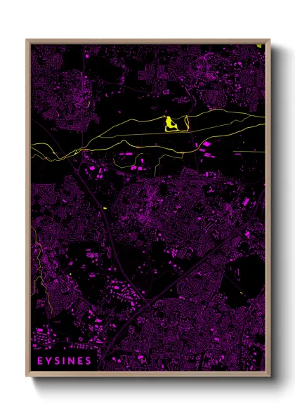 Une affiche de carte sur Eysines