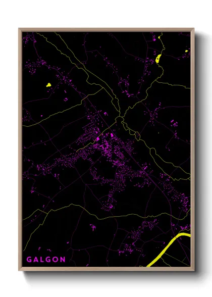 Une affiche de carte sur Galgon