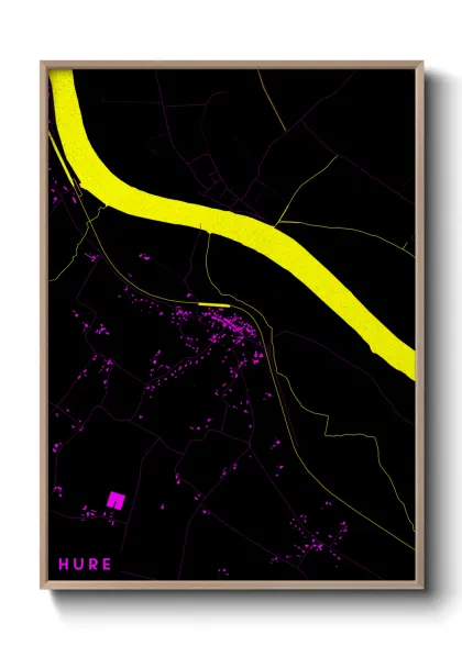 Une affiche de carte sur Hure