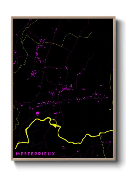 Une affiche de carte sur Mesterrieux