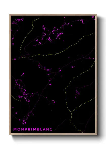 Une affiche de carte sur Monprimblanc