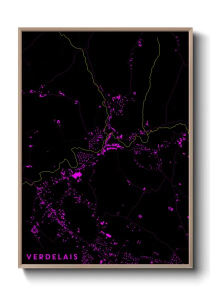 Une affiche de carte sur Verdelais