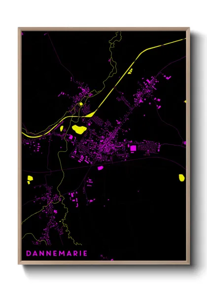 Une affiche de carte sur Dannemarie