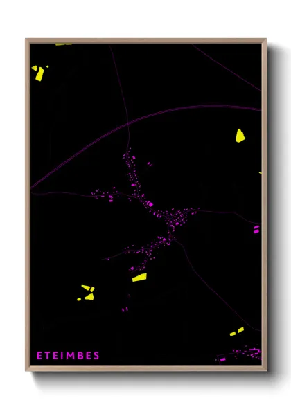 Une affiche de carte sur Eteimbes