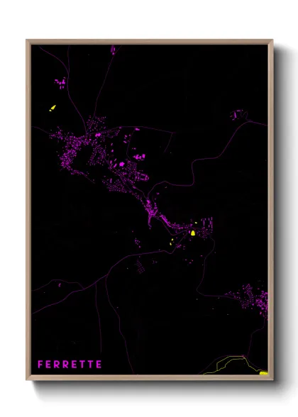 Une affiche de carte sur Ferrette