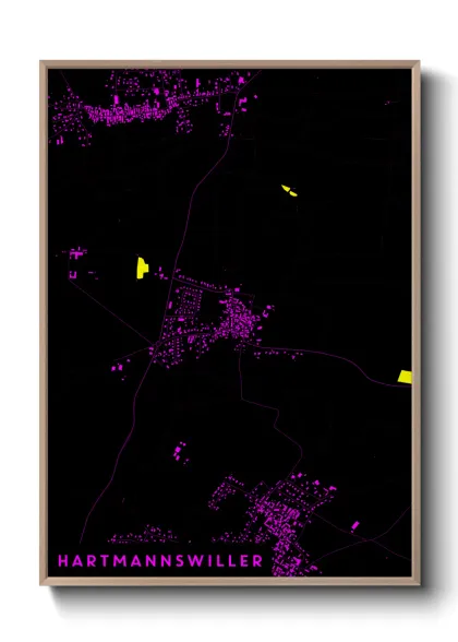Une affiche de carte sur Hartmannswiller