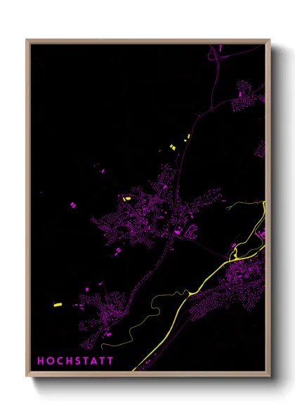 Une affiche de carte sur Hochstatt