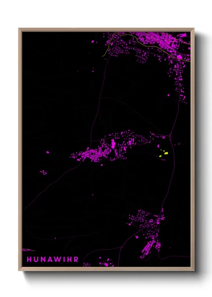 Une affiche de carte sur Hunawihr