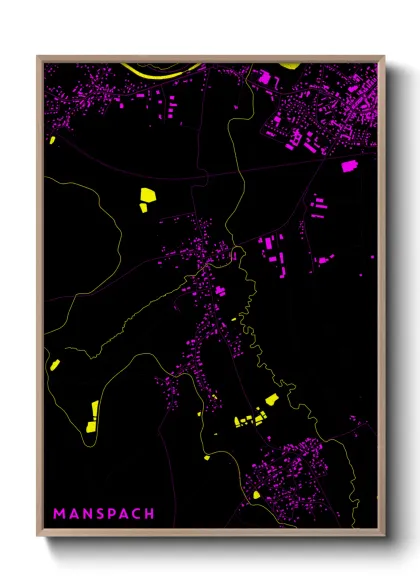 Une affiche de carte sur Manspach
