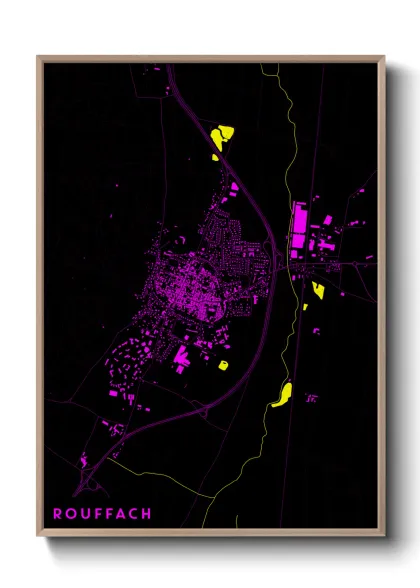Une affiche de carte sur Rouffach