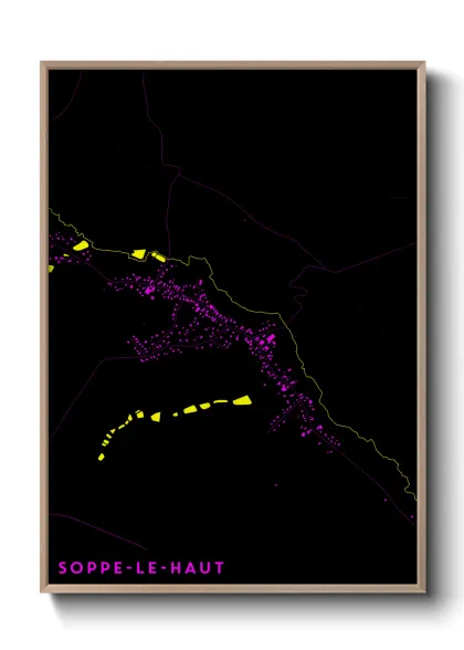 Une affiche de carte sur Soppe-le-Haut