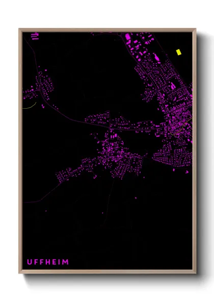 Une affiche de carte sur Uffheim