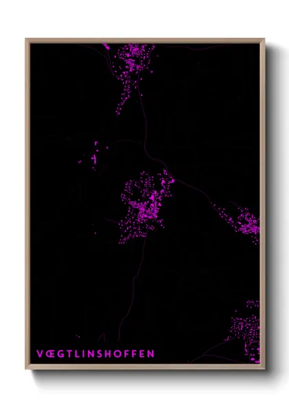 Une affiche de carte sur Vœgtlinshoffen