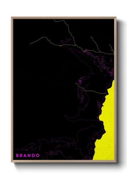 Une affiche de carte sur Brando