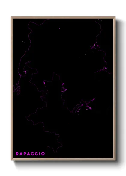 Une affiche de carte sur Rapaggio