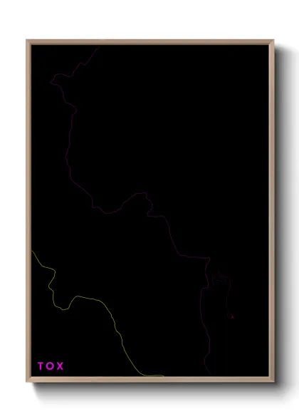 Une affiche de carte sur Tox