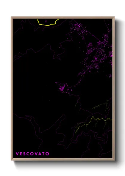 Une affiche de carte sur Vescovato