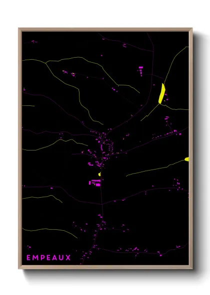 Une affiche de carte sur Empeaux