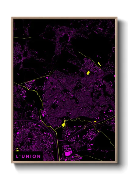 Une affiche de carte sur L'Union