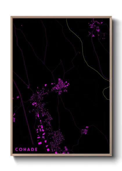 Une affiche de carte sur Cohade