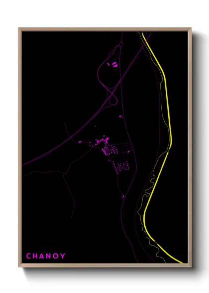 Une affiche de carte sur Chanoy