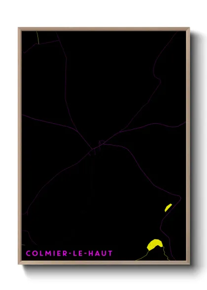 Une affiche de carte sur Colmier-le-Haut