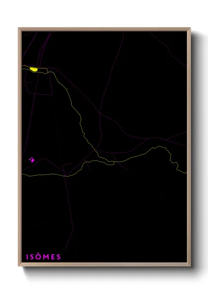 Une affiche de carte sur Isômes