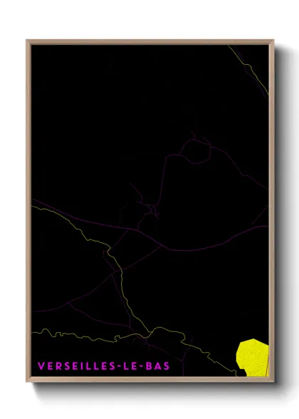 Une affiche de carte sur Verseilles-le-Bas