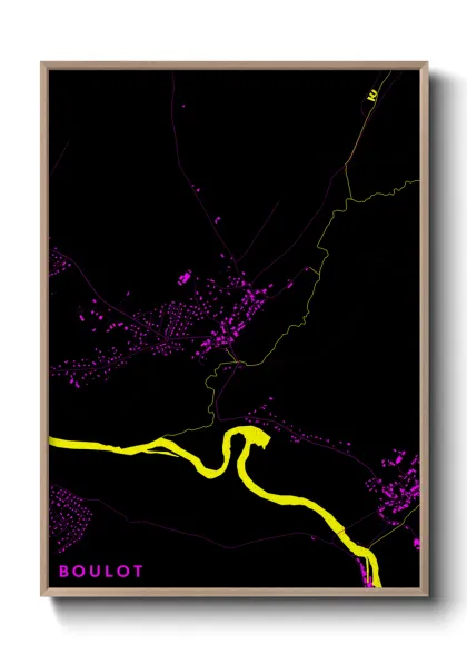 Une affiche de carte sur Boulot