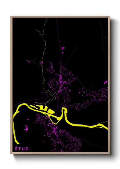 Une affiche de carte sur Étuz