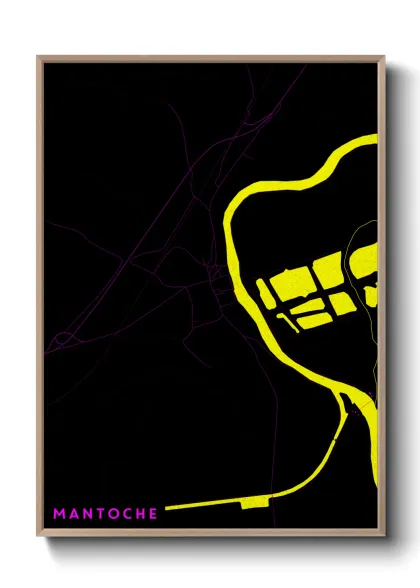 Une affiche de carte sur Mantoche