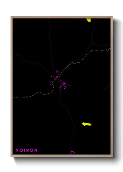 Une affiche de carte sur Noiron