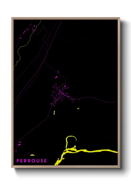 Une affiche de carte sur Perrouse