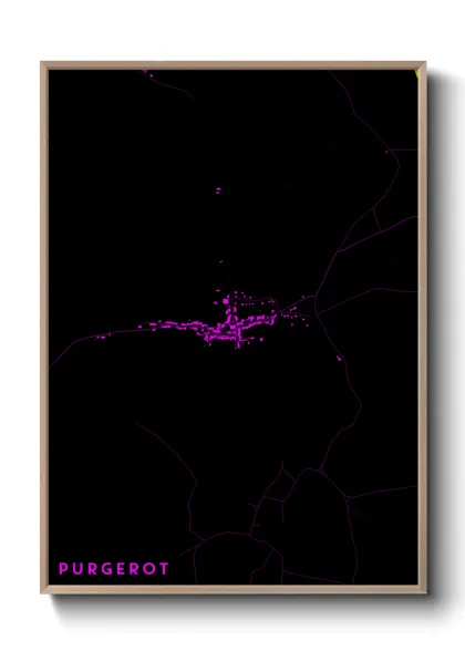 Une affiche de carte sur Purgerot