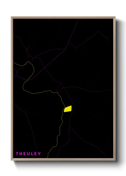 Une affiche de carte sur Theuley